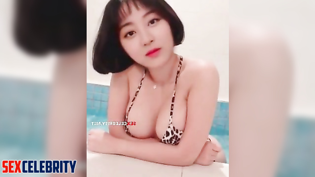 TWICE Jihyo Kpop Porn [박지효 가짜 포르노] Cheetah Print Big Tits