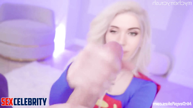 AI Amouranth cosplay SuperWoman