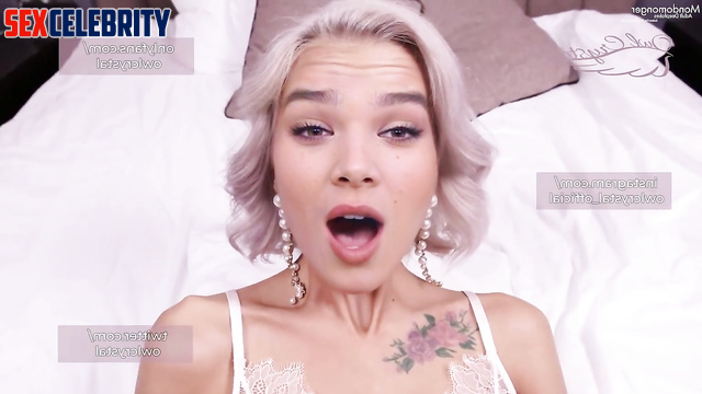 Skinny tattooed blonde Hailee Steinfeld in hot porn [PREMIUM]