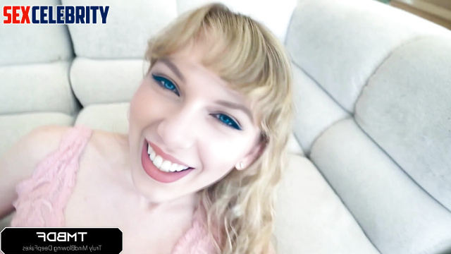 Hot fake blonde Taylor Swift sucks the neighbor's cock [PREMIUM]