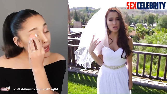 Hot bride Ariana Grande sucked dick in wedding dress, fake [PREMIUM]