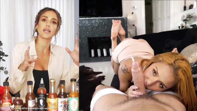 Jessica Alba foot fetish video, she made good footjob, fake [PREMIUM]