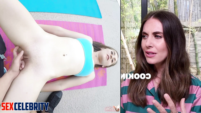 Alison Brie commenting her nice fuck in gym - fake [PREMIUM]