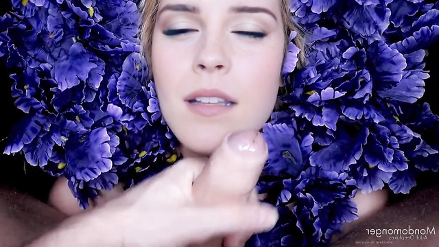 Fake Emma Watson in porn video (blowjob inside flowers) [PREMIUM]