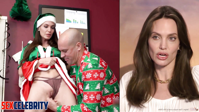 Big tits christmas elf fucked hard - ai Angelina Jolie [PREMIUM]