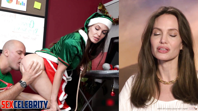 Big tits christmas elf fucked hard - ai Angelina Jolie [PREMIUM]