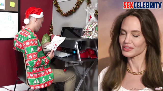 Big tits christmas elf fucked hard - ai Angelina Jolie [PREMIUM]