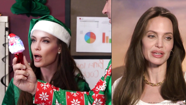 Big tits christmas elf fucked hard - ai Angelina Jolie [PREMIUM]