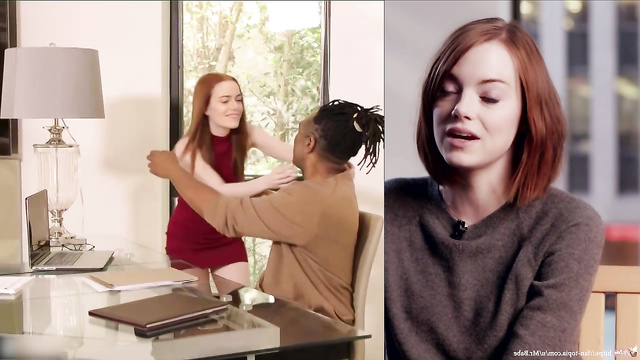 Interracial orgasming sex experience of exciting deepfake Emma Stone [PREMIUM]