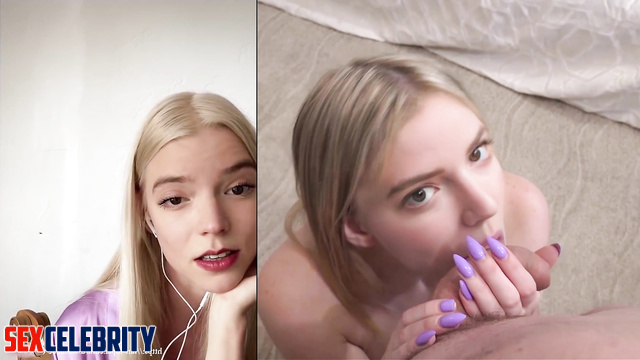 Anya Taylor-Joy watching her sex video and getting excited [PREMIUM]