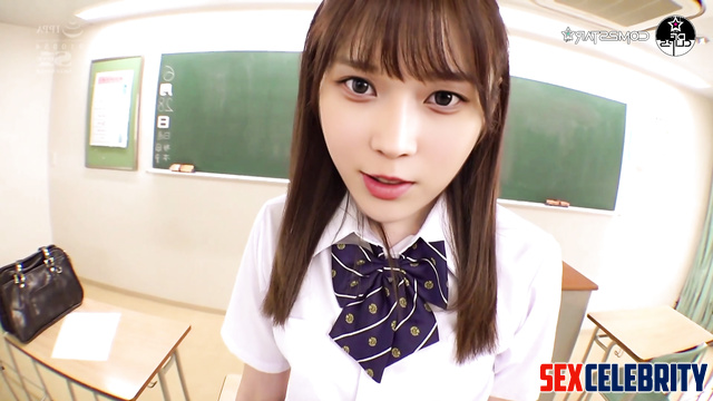 Winter (윈터 에스파) Asian schoolgirl gets fucked in her uniform / deepfake