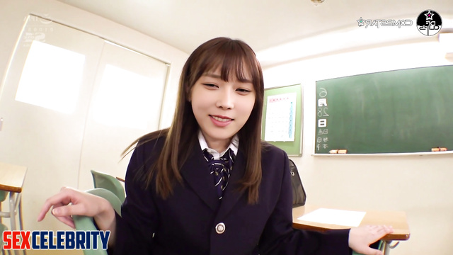 Winter (윈터 에스파) Asian schoolgirl gets fucked in her uniform / deepfake