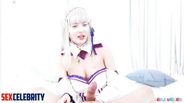 Sexy Endo Sakura makes titjob in hot costume - 遠藤 さくら 乃木坂46