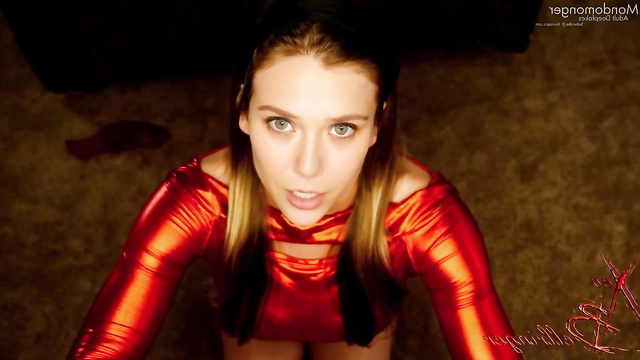 Elizabeth Olsen - cum covered face is what she wants / fake porn [PREMIUM]