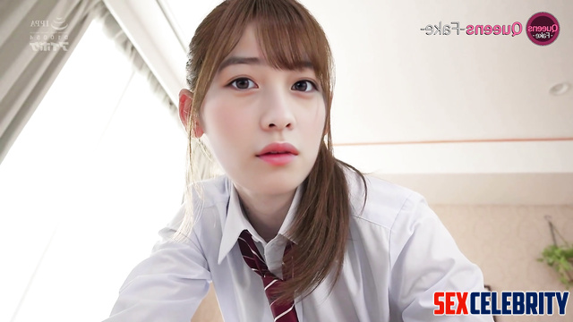 Sexy schoolgirl Kanna Hashimoto (橋本 環奈ポルノ) gets fucked & creampied [PREMIUM]