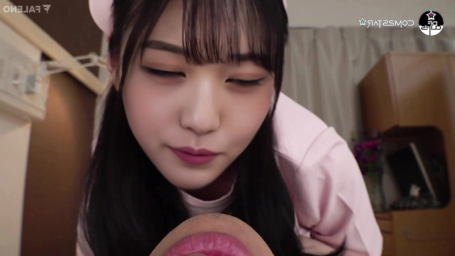 Tender mouth making blowjob (dirty nurse Wonyoung) 장원영 아이브 fakeapp