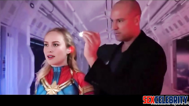 Sexy blonde Brie Larson in full control of her man / deepfake