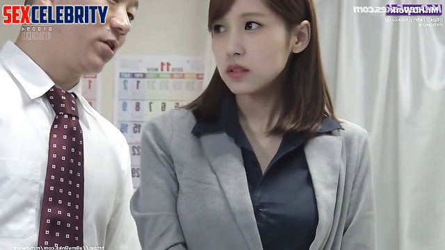 Old fart boss loves to fuck young subordinates, Mina TWICE (미나 포르노) ai