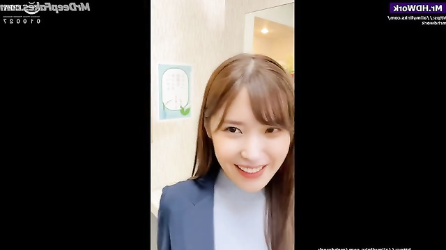 AI IU fucks with a guy in the school toilet (이지은 인공 지능)