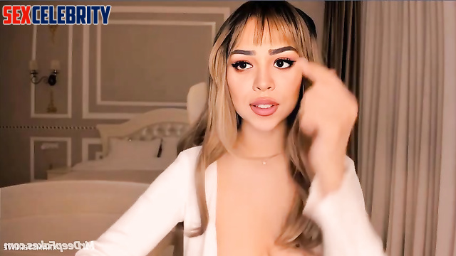 Danna Paola with gorgeous makeup - deepfake webcam show