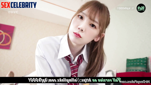 Good school bitch Taeyeon is waiting for your cock, fakeapp (태연 얼굴 교환)