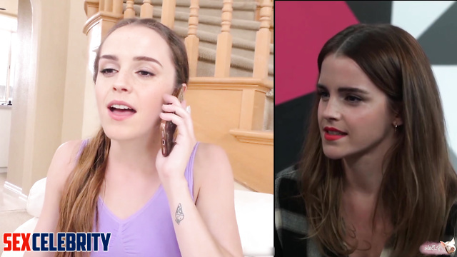 (Real fakes) Yoga coach bangs horny teenager Emma Watson