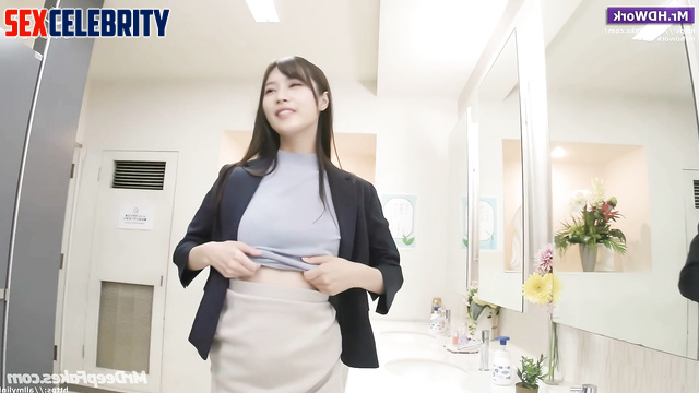 Office bitch Sana TWICE (사나 딥페이크) fucks on the workplace - ai