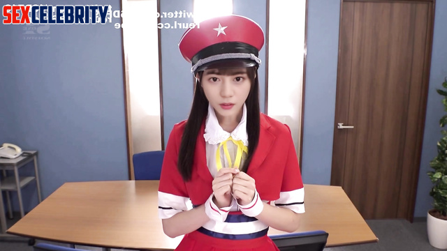 Hinatazaka46 (日向坂46) / Stewardess POV blowjob - Nao Kosaka 小坂 菜緒 アダルト