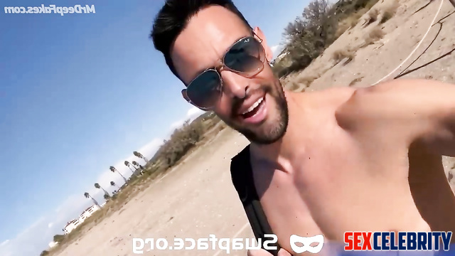 [A.I.] Chris Konopka walks naked along the beach to masturbate