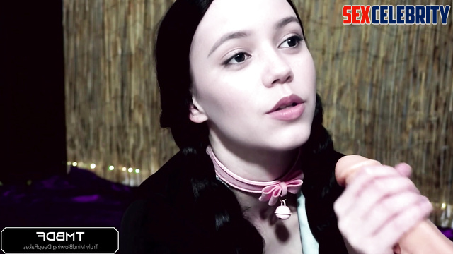 Sneaky fuck with Wednesday Addams - fake Jenna Ortega