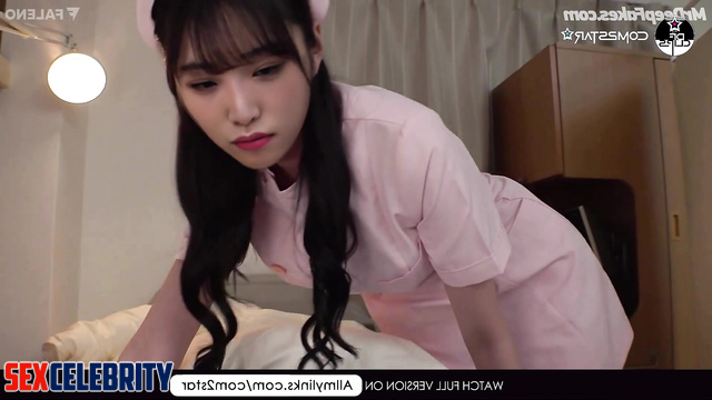 Babe in nurse uniform making nice blowjob (Yena IZ*ONE fakeapp) 예나 가짜 포르노