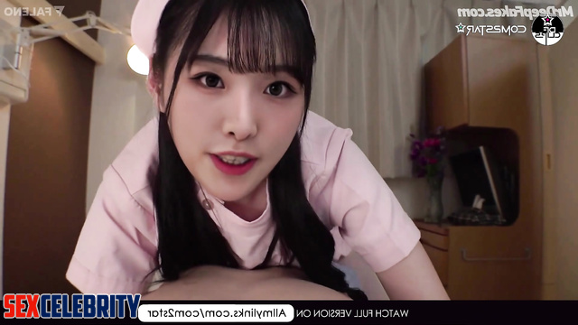 Babe in nurse uniform making nice blowjob (Yena IZ*ONE fakeapp) 예나 가짜 포르노