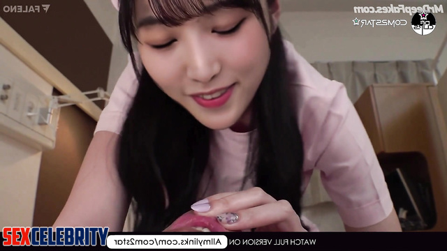 Babe in nurse uniform making nice blowjob (Yena IZ*ONE fakeapp) 예나 가짜 포르노