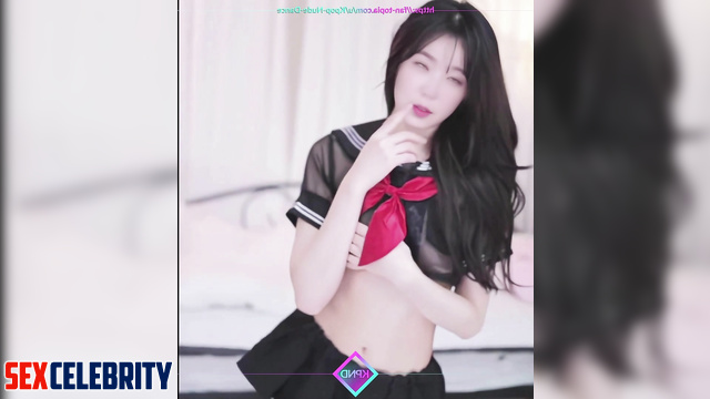 Cutie in school uniform Irene (아이린 레드벨벳) dances erotic dance - deepfake