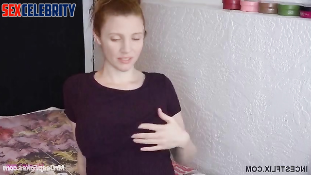 Red-haired bitch kindly showed you her huge tits - Jessica Chastain AI