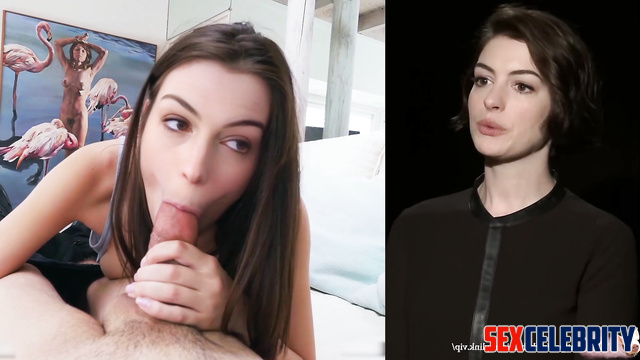 Horny GF Anne Hathaway cheats with the pervy thief [fake porn]