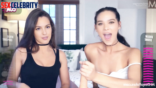 Hailee Steinfeld & Olivia Rodrigo:- jerk off instructions [deepfake]