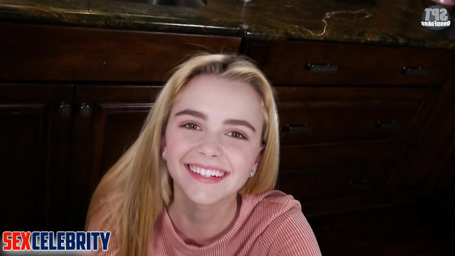 Kiernan Shipka & hot POV blowjob at the kitchen //deepfakes