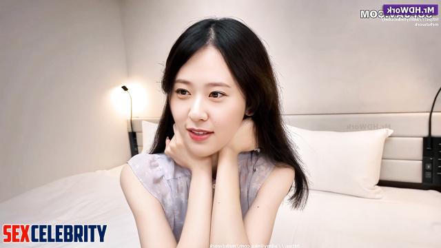 Creampied on her first porn casting - Krystal Jung 정수정 연예인 섹스