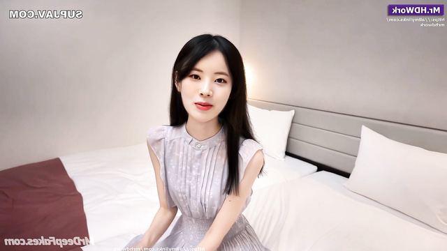 Not saint babe makes blowjob in the hotel / Dahyun (다현 트와이스) fakeapp