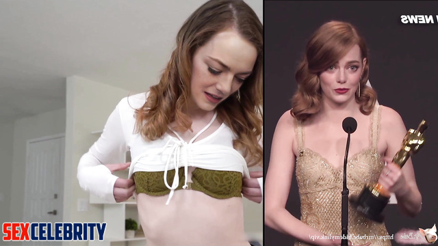 Fake Emma Stone - red-haired whore shows what she's capable of