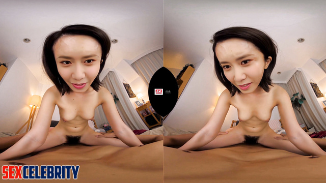 Hot brunette Yoona (윤아) riding cock in VR / SNSD 소녀시대 케이팝 아이돌