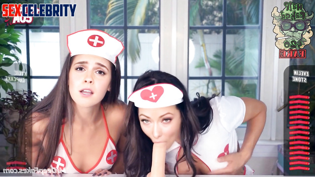 Sexy nurses Olivia Wilde & Emma Watson will excite your adult fantasies