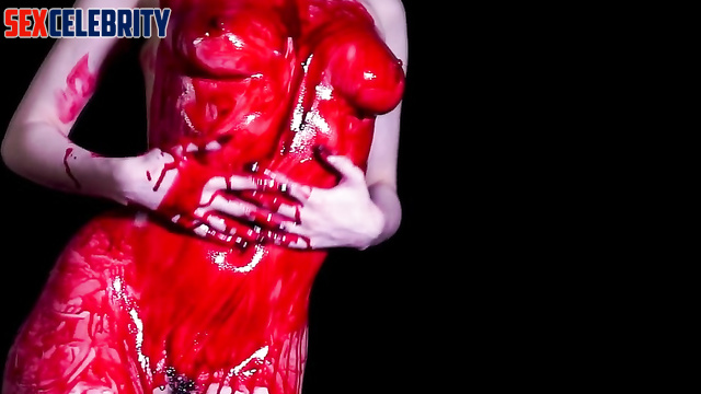AI fakes // Beautiful striptease by sexy slut Anne Hathaway