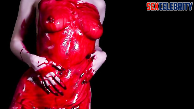 AI fakes // Beautiful striptease by sexy slut Anne Hathaway