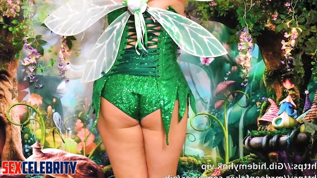 Busty fairy jerks off a huge dick - Ariel Winter deepfake