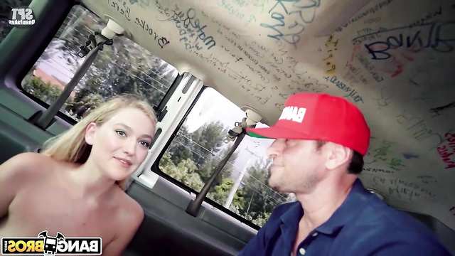 Blowjob in the riding car // Dakota Fanning sucking for money - fakeapp