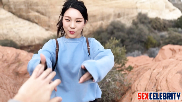 Blowjob for free ride is her routine - Umji (엄지 비비지) face swap