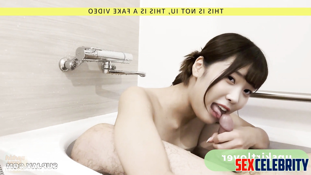 Bath blowjob with new boyfriend / 이지은 열정적 섹스 IU hot real fake