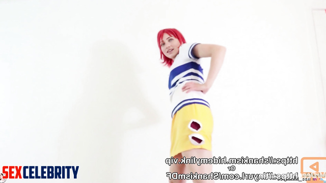Babe with colored hair posing for porn magazine right now, ai Emily Rudd
